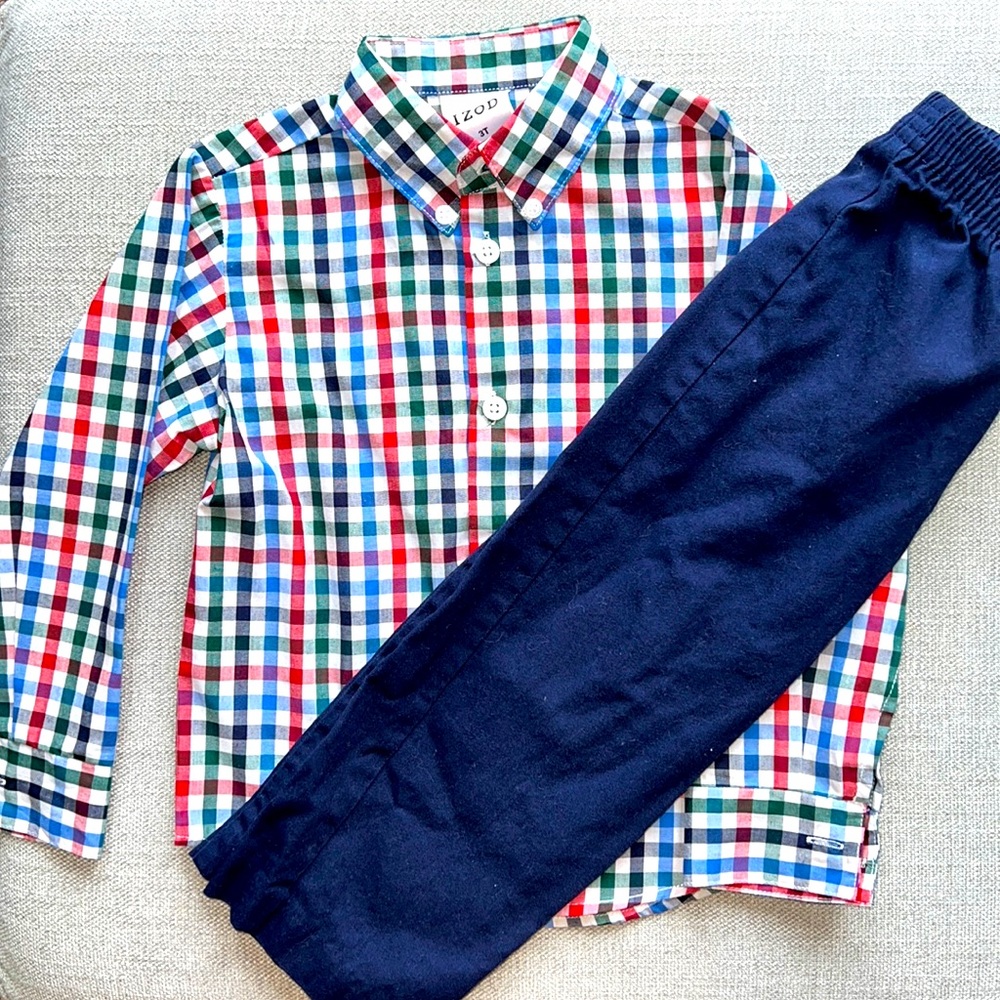 Boys dress shirt and pants